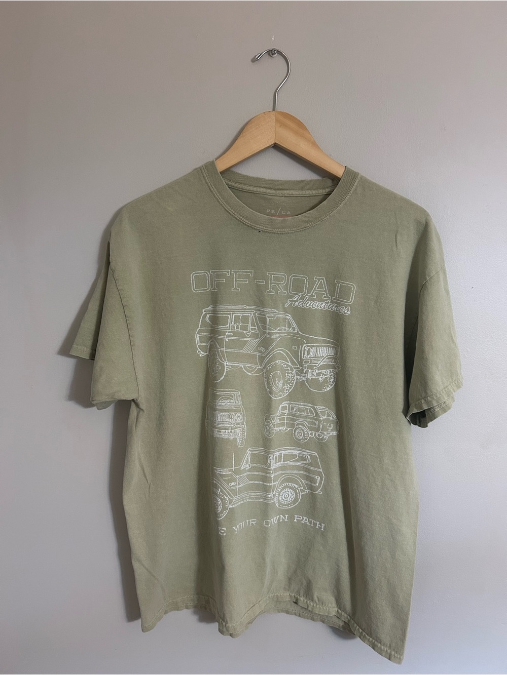PacSun Off-Road Graphic Tee - Olive Green